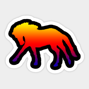 Sunset Horse Sticker